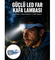 Led Kafa Lambası Kamp Yürüyüş Ve Gece Kullanımı İçin Yeni Nesil