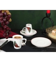 Porland Ruby Bear 2 Kişilik Kahve Takımı 80cc 04RAL003374 (Çok Renkli)