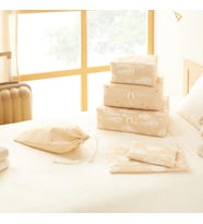 Ocean Home Textile 6'lı Çocuk Odası Sevimli Balina Bavul İçi Düzenleyici Set