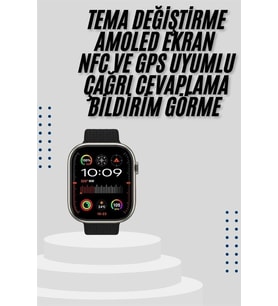 Akıllı Saat Uyku Ve Sağlık Takibi Gps Uyumlu Tema Değiştirme