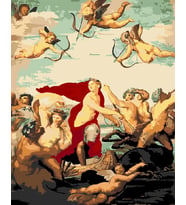 Rafael Galatae Zaferi Sayılarla Boyama Seti 50x65 cm (Tuvale Gerili)
