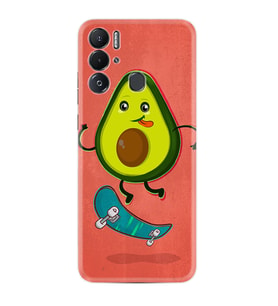 Tecno Pova Neo Kılıf Silikon Desen Özel Seri Avokado Skate 1741