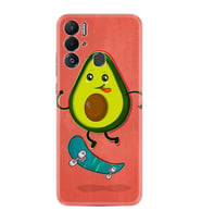 Tecno Pova Neo Kılıf Silikon Desen Özel Seri Avokado Skate 1741