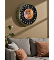 40 Cm Eskitme Metal 24 Saat Göstergeli Özel Tasarım Duvar Saati