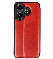 Redmi 13 4G Kılıf Flip Cover - Kırmızı