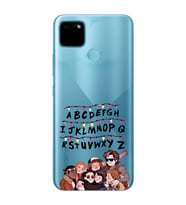 Realme C21Y/C25Y Uyumlu Stranger Things Desenli Şeffaf Telefon Kılıfı