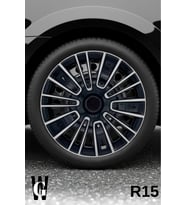 Daihatsu Rocky 15 İnç Jant Kapağı (4 ADET) Siyah Gri C116