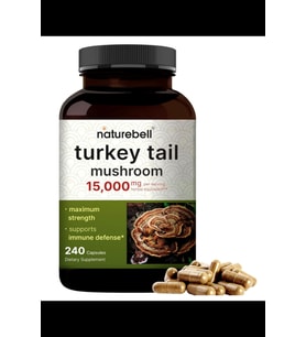 NatureBell Turkey Tail Mushroom 240 Capsul.Usa Menşei.OZELSPORCUGIDALARIN'DAN 3733 (Renksiz)