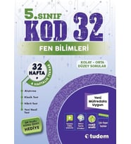5. Sınıf Fen Bilimleri Kod 32 Tekrar Testleri Tudem Yayınları