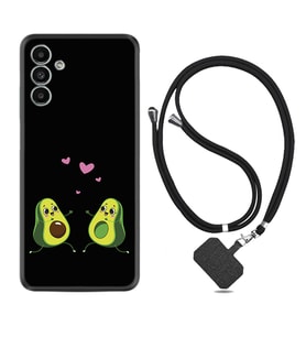 Samsung A23 A31 A32 A50 A51 A52 A53 A70 Kılıf Boyun Askılı Silikon Aşık Avokadolar 1642