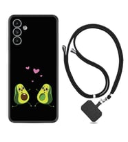 Samsung A23 A31 A32 A50 A51 A52 A53 A70 Kılıf Boyun Askılı Silikon Aşık Avokadolar 1642