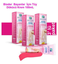 Bioder Tüy Dökücü Krem Normal Ciltler Için Papatya Özlü 100 ml - 3 Adet