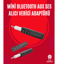 Taşınabilir Bluetooth Ses Alıcısı 30 Dk Şarj, 4 Saat Kullanım, Geri Klipsli