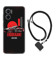 Xiaomi Redmi Note 11E Kılıf Silikon Boyun Askılı İpli Desenli Silikon Hooligan 1636