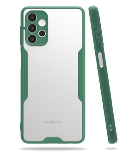 Durukar® Samsung Galaxy A72 Kılıf Platin Silikon - Yeşil