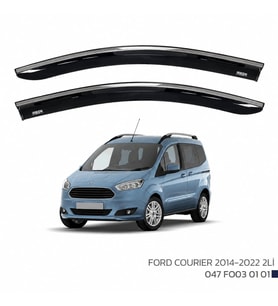Ford Courier Cam Rüzgarlığı Kromlu 2014+ sonrası uyumlu 2'Li