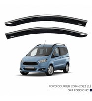 Ford Courier Cam Rüzgarlığı Kromlu 2014+ sonrası uyumlu 2'Li