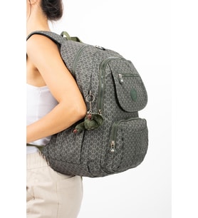 Ultra Hafif Çok Cepli Su Geçirmez Sırt Çantası Unisex Desenli Yeşil (Model: 571-2E)