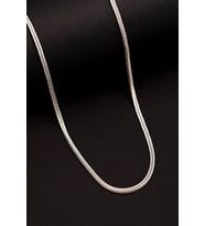 Erkek Kolye-Gümüş Kalın Beyaz Tilki Kuyruğu Model Kolye