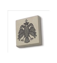 Bizans Kartal Logosu Baskılı Taş Magnet 5X5