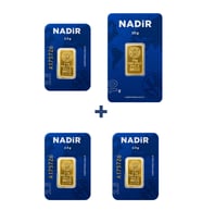 Nadir Gold 24 Ayar 17,5 Gram Külçe Altın (1 Adet 10 Gram Külçe Altın + 3 Adet 2,5 Gram Külçe Altın )