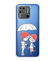 Redmi 10c Uyumlu Kamera korumalı Kapak Aşk Tasarımlı  Şeffaf Kılıf