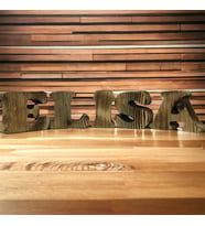 ELİSA isme özel ahşap mumluk