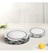 12'li Tencere Tava ve Tabak Arası Keçe Yuvarlak Beyaz 19 x 19cm