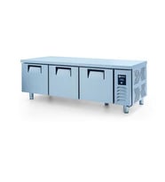 Iceinox Tezgah Tip Gn Buzdolabı 3 Kapılı Kısa Model (Gri)