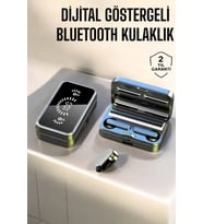 Aynalı Bluetooth Kulaklık Telefon Standlı Dijital Göstergeli