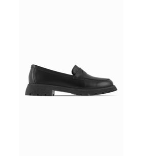 Divadonna 4242 Kadın Hakiki Deri Loafer Tipi Casual Ayakkabı (Siyah)