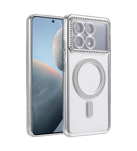 Xiaomi Poco X6 Pro Joke Simli Magneticsafe Kılıf - Gümüş