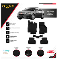 Chevrolet Cruze 2009-2014 3D Havuzlu Paspas (Siyah - Beyaz)