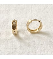 Cartier Halka Altın Küpe