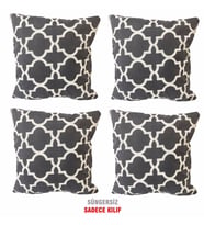 Kırlent Yastık Kılıfı Vip Yastık Kılıfı 4 ADET-43x43 CM(BÜYÜK KARAÇATI)