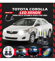 Toyota Corolla 2008-2012 Kısa Far Uyumlu Şimşek Etkili Led Xenon Pro Series HB4