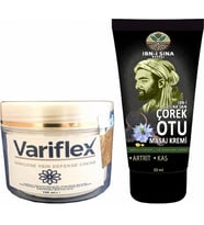 Variflex 100 Ml Bacak + Ibn-I Sina Çörek Otu Kremi 50 Ml Sırt Bel Kas Diz Iskelet Teskin Edici Masa