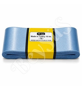 Saten Kurdele 60 mm Mavi