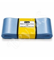 Saten Kurdele 60 mm Mavi