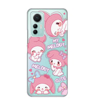Xiaomi Mi 12 Lite Uyumlu Melody Kuromi Desenli Şeffaf Telefon Kılıfı