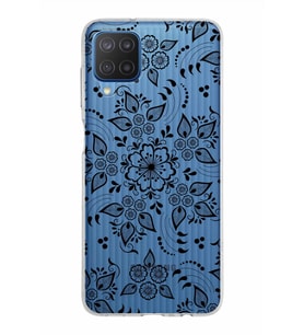 Samsung Galaxy M12 Kapak Nostalji Desen Tasarımlı Şeffaf Silikon Kılıf