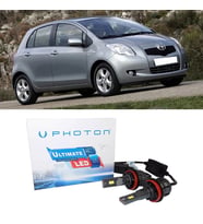 Toyota Yaris Led Xenon Uzun+Kısa Far Ampulü H4 Ultimate 9500 Lumens Yeni Seri Beyaz 2005-2013