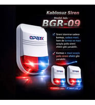 BGR-09 KABLOSUZ HARİCİ SİREN /MESAFE ARTIRICI /REPEATER ADAPTÖR DAHİL