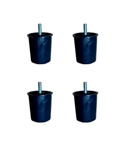 Baza Plastik Ayak - 58MM - Siyah M.3/8 HKS277 - 4 Adet