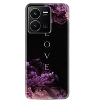 Vivo Y22 Kılıf Silikon Desen Özel Seri Love Flow 1664