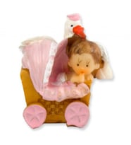 20 Adet Bebek pusetli ve leylekli pembe pk1-
