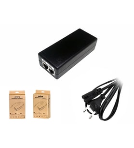 Endüstriyel IP Tabanlı Sensörler İçin 24V 2A 48W POE Ethernet Adaptör RETRO