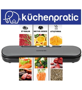 Küchen Pratic VS6910 Ev Tipi Elektrikli Vakum Makinesi - 10 Adet Vakum Poşeti Hediye