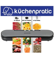 Küchen Pratic VS6910 Ev Tipi Elektrikli Vakum Makinesi - 10 Adet Vakum Poşeti Hediye