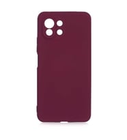 Xiaomi Mi 11 Lite Kılıf Orj Lansman Serisi Pürüzsüz Esnek Kadife İç Kısım (Koyu Mor)